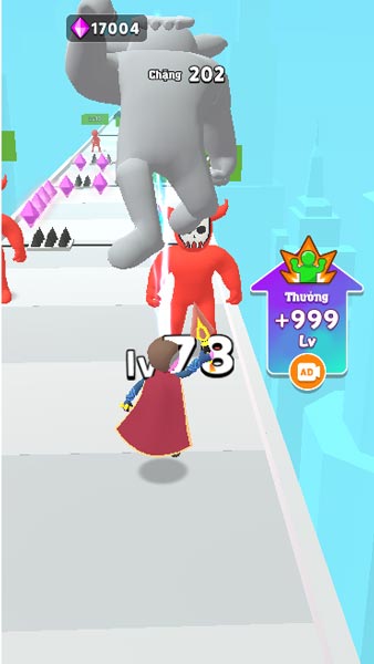 Tiêu diệt quái vật trên đường chạy