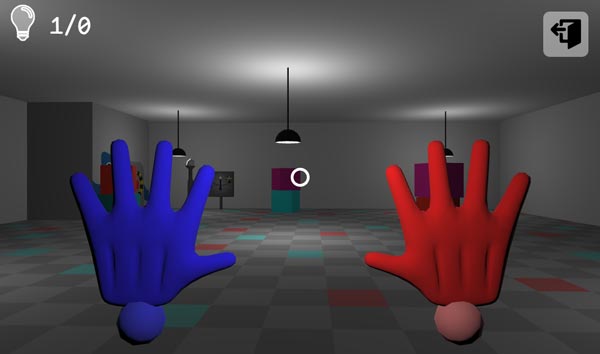 Di chuyển Huggy Wuggy trong căn phòng và tìm manh mối