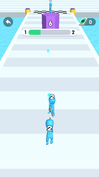 Di chuyển tay súng Stickman và thu thập thêm đồng đội