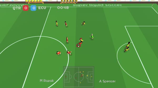 Điều khiển các cầu thủ phối hợp di chuyển, chuyền bóng