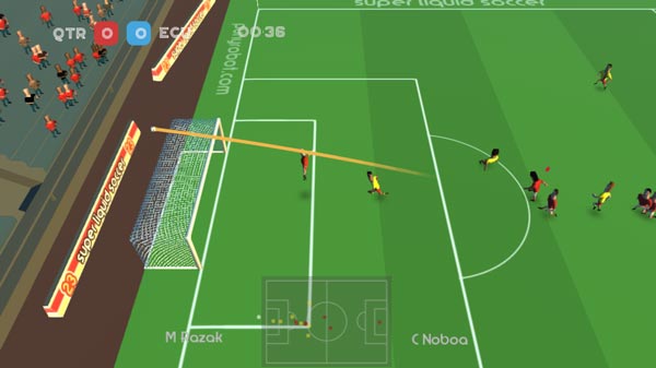 Sút bóng và ghi bàn đánh bại đối thủ