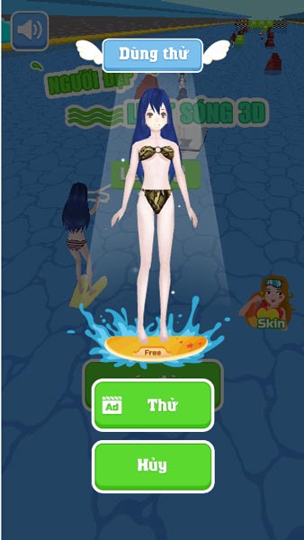 Dùng thử Skin nhân vật Free mỗi trận