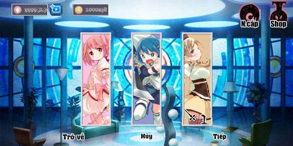 Có 3 nhân vật để người chơi lựa chọn