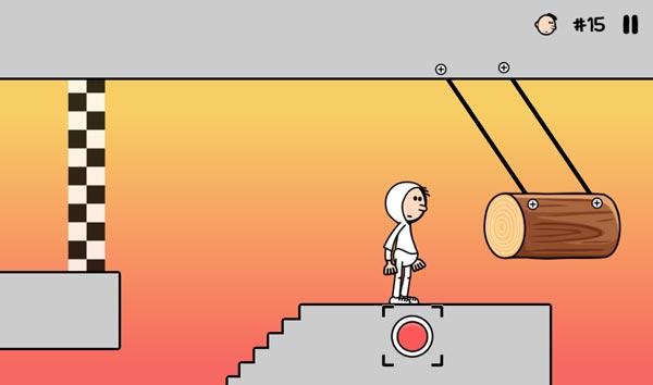 Với thanh gỗ này làm sao để đưa Eddie về đích?