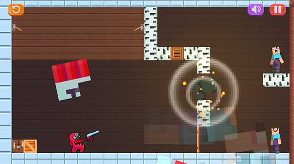 Bạn có thể bắn vào thùng thuốc nổ để làm nổ tung tất cả