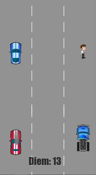 Tránh đụng phải ô tô và người đi bộ