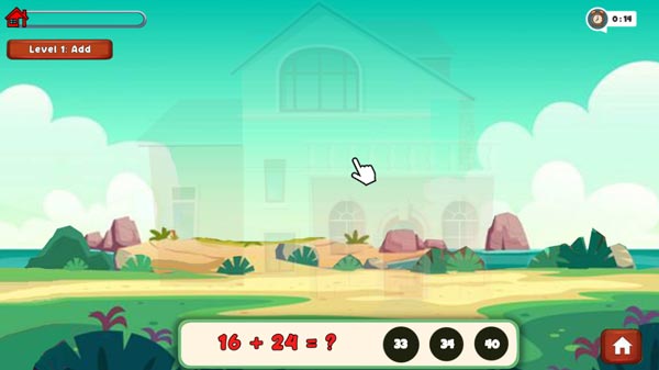 Phía dưới màn hình sẽ có câu hỏi xuất hiện