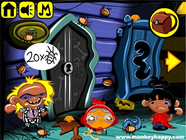 Chơi game Chú khỉ buồn: Đảo côn trùng - GameVui