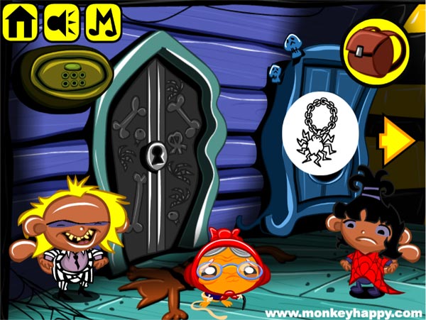 Tìm đủ vật phẩm để đưa cho những chú khỉ buồn