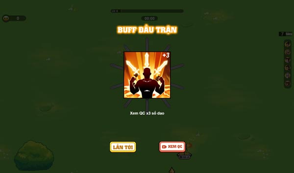 Các bạn có thể nhận Buff sức mạnh đầu trận