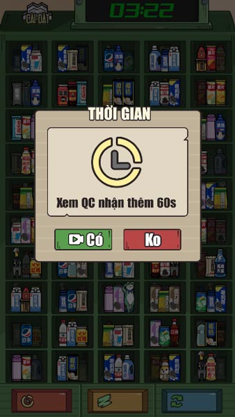 Nhận vật phẩm tăng thời gian