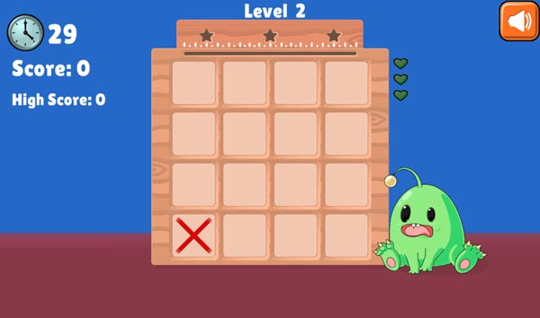 Mỗi level cấp độ chỉ được phép sai tối đa 3 lần