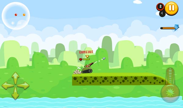 Lựa chọn góc bắn và lực bắn