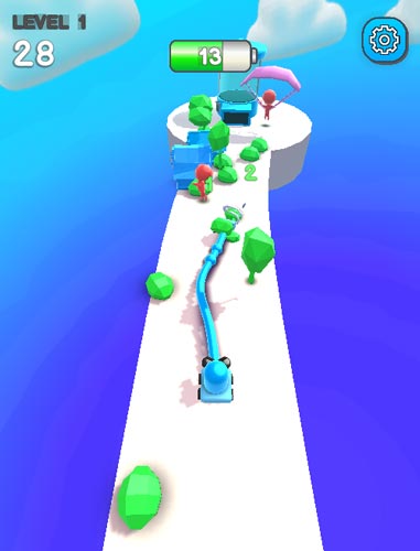 Hút tất cả vật phẩm xuất hiện trên đường đi