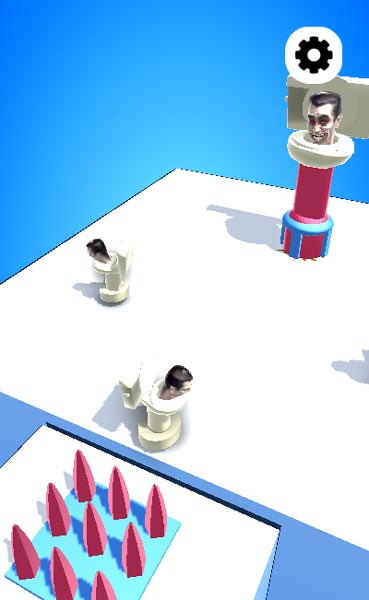 Nhiệm vụ của Camera Man là phải tiêu diệt hết lũ Skibidi Toilet xuất hiện trên màn hình