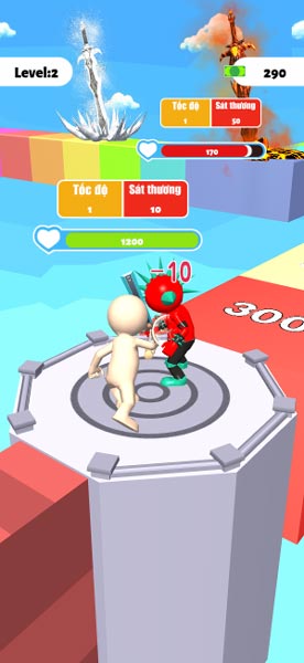 Chiến đấu với đối thủ sau khi về đích