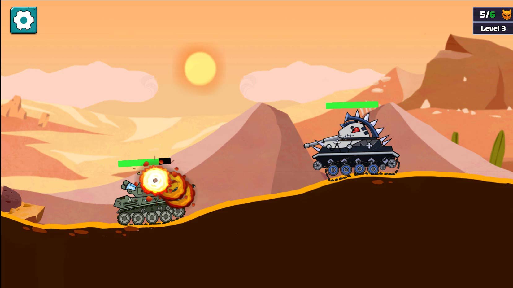 Chơi game Xe tăng đấu súng - GameVui