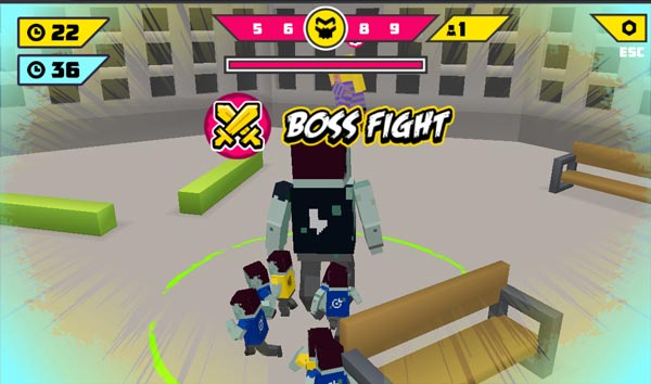 Đối đầu với trùm Boss