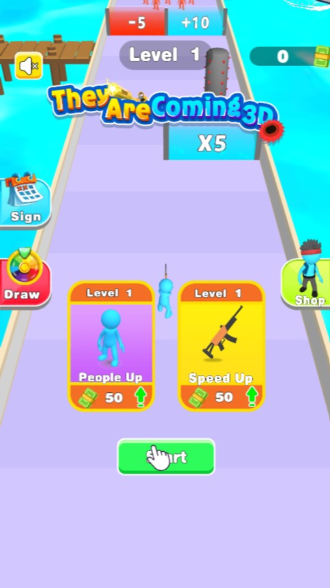 Màn hình giao diện khi vào game