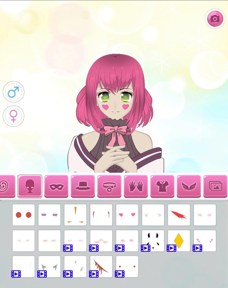 Game có rất nhiều bộ trang phục, kiểu tóc, phụ kiện, phông nền