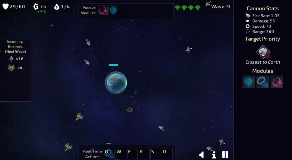 Game sẽ có dộ khó tăng dần qua các màn chơi