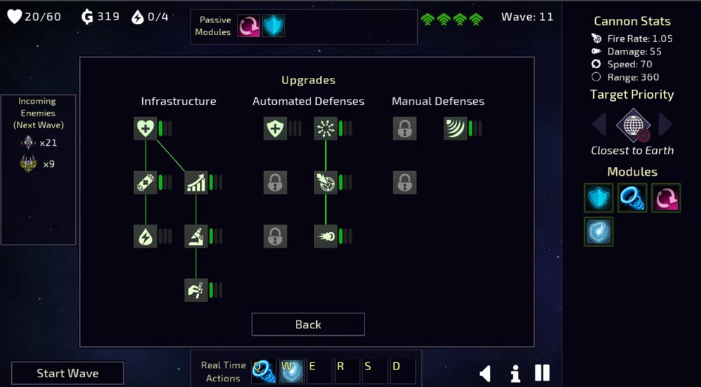 Game có thể dùng xu để nâng cấp các thiết bị