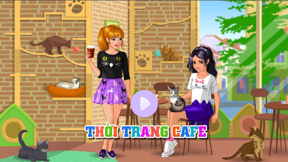 Game th i trang cafe game vui