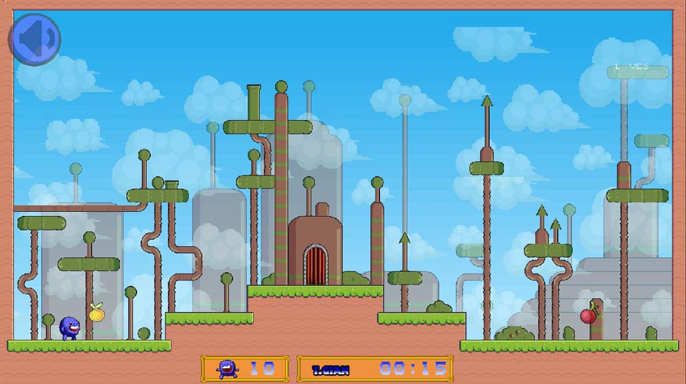 Game sẽ tính thời gian chơi và mỗi lần chơi sẽ có 10 mạng