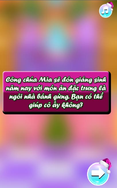 Nhiệm vụ của người chơi là giúp Mia làm bánh.