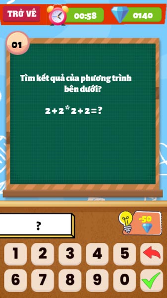 Những câu hỏi sẽ có mức độ Dễ và Khó khác nhau