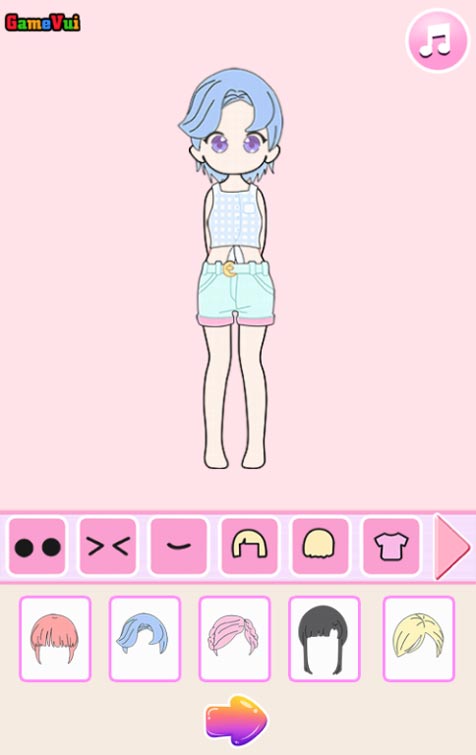 Game có rất nhiều bộ quần áo, phụ kiện cho bạn lựa chọn.