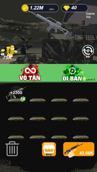 Chơi game Minecraft bắn Zombie - GameVui