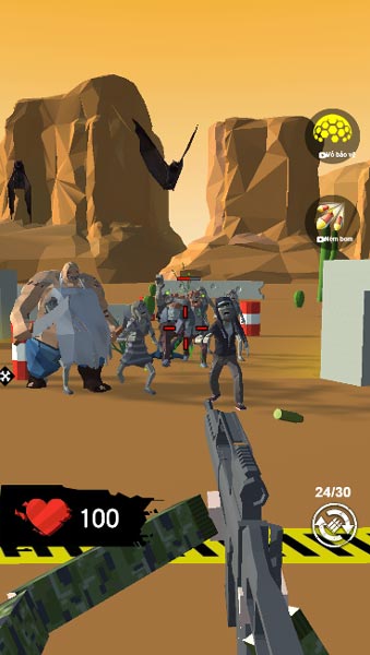 Ngắm súng thật chính xác và tiêu diệt Zombie từ xa