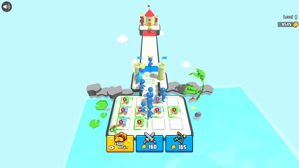 Hãy xây dựng các trại lính khéo léo để có được quân đội hùng mạnh nhé.