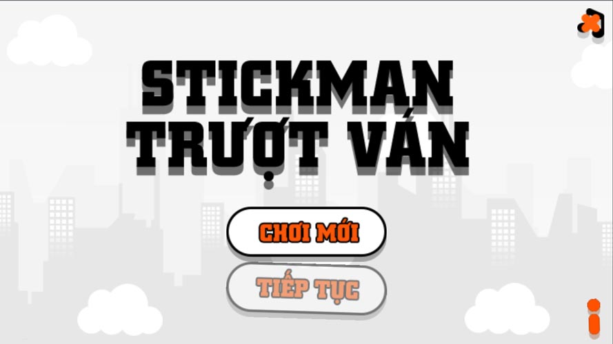 Chơi game Stickman trượt ván - GameVui.vn