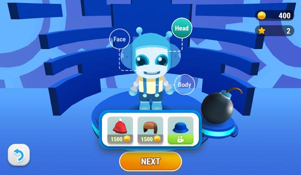 Trang phục Skin gồm có mũ, mặt và phần thân