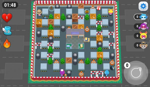 Đặt bom và thu thập thật nhiều vật phẩm