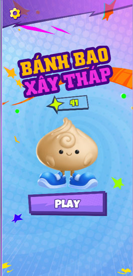 Chơi game Bánh bao xây tháp - GameVui.vn