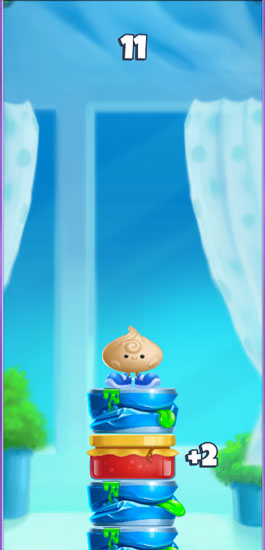 Nhảy khớp các tòa tháp với nhau để được cộng nhiều điểm.