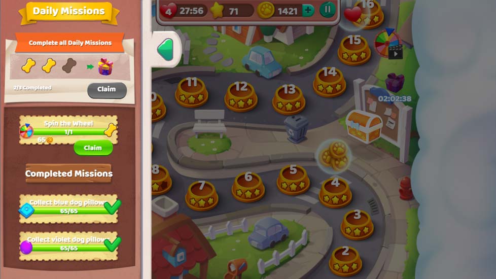 Nhiệm vụ hằng ngày giúp bạn kiếm thêm xu.