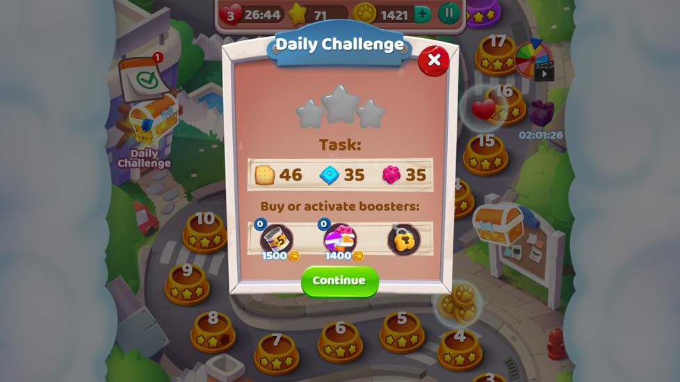 Thử thách hằng ngày giúp bạn kiếm xu.