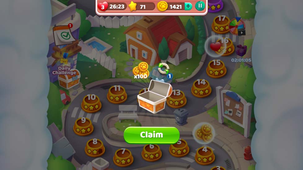 Rưởng theo khi bạn khám phá game.