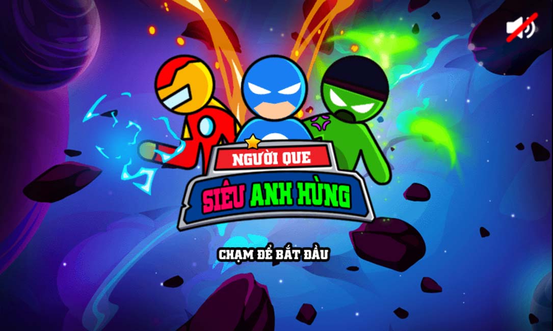 Chơi game Người que siêu anh hùng - GameVui.vn