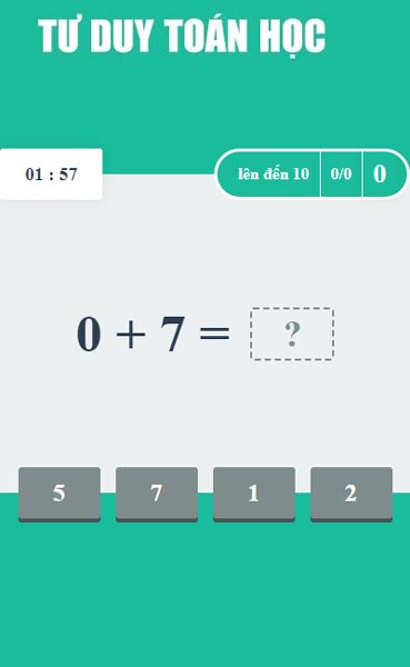 Chơi game Tư duy Toán học - GameVui