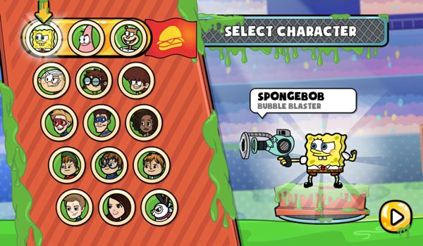 Có tất cả 15 nhân vật trong Nickelodeon tham gia thử thách