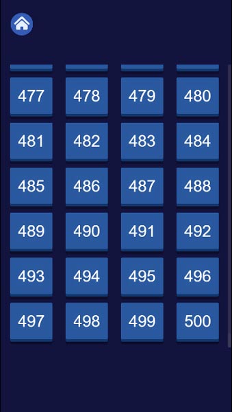 Chế độ Vượt ải với 500 level cấp độ để thử sức người chơi