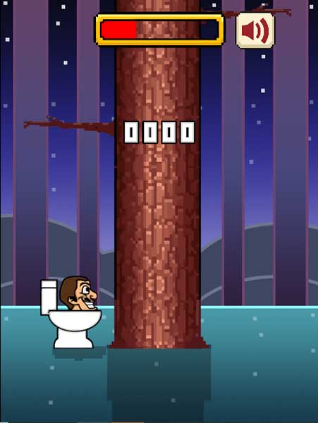 Hãy chạm vào màn hình để chặt cây