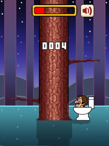 Mỗi lần chặt, bạn sẽ ghi được 1 điểm