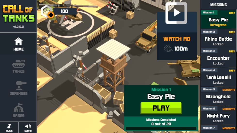 Chơi game Vùng chiến sự xe tăng - GameVui.vn