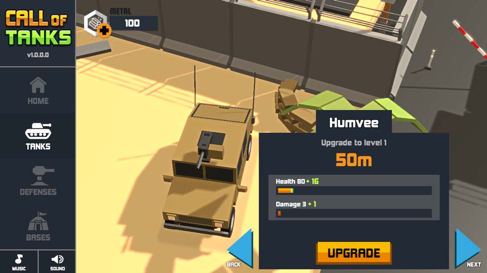 Giao diện nâng cấp tăng.